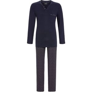 Ringella heren pyjama patroon blauw - Blauw - Maat - 48