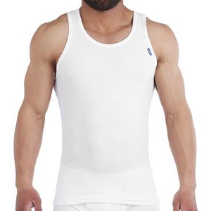 Embrator 2-stuks mannen Tank-Top met racerback wit maat M