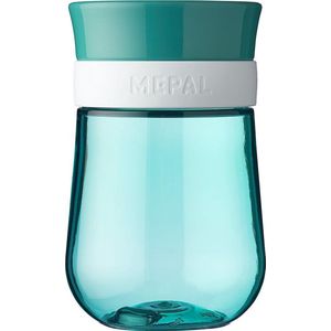 Mepal Mio 360° oefenbeker – 300 ml – Makkelijk vast te houden – Kinderservies – Deep turquoise