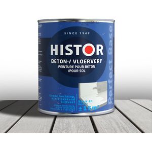 Histor Perfect Base Betonverf Wit - 2,5 liter donkere kleur- Betonverf - Dekkend - Binnen en buiten - Zijdeglans -
