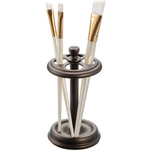 InterDesign Metalen tandenborstelhouder Badkamerbeker voor badkamerorganisatie, The York Collection, gelegeerd staal, brons, 3,25"" x 3,25"" x 5,75