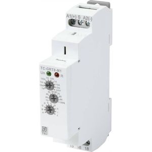 TRU COMPONENTS TC-9963308 Tijdrelais Multifunctioneel 12 V/DC, 240 V/AC 1 stuk(s) Tijdsduur: 1 s - 10 d 1x wisselcontac