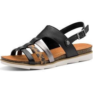 MARCO TOZZI MT Soft Lining Dames Slippers en Sandalen - BLACK COMB - MAAT 42