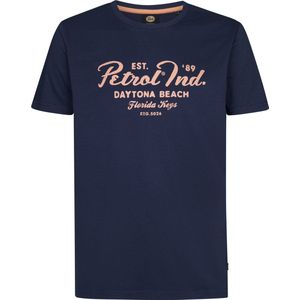 Petrol Industries - Heren Artwork T-shirt Tropicside - Blauw - Maat L