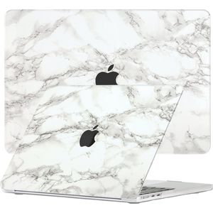 Lunso Geschikt voor MacBook Air 13 inch (2022-2025) cover hoes - case - Marble Cosette