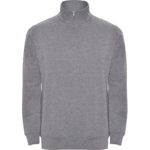 Licht Grijze sweater met halve rits model Aneto merk Roly maat L