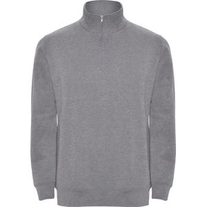 Licht Grijze sweater met halve rits model Aneto merk Roly maat M