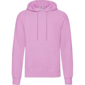 Fruit of the Loom - Classic Hoodie - Poeder Roze - M