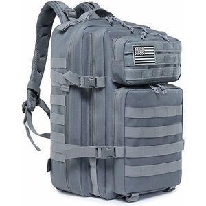 RAMBUX® - Tactical Backpack - Militair Tactisch - Grijs - Wandelrugzak - Rugtas - Rugzak - 45 Liter