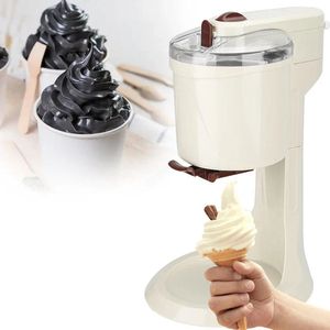 Mini Softijs Machine - IJsmachine - IJsmaker - Automatisch - 220V - 20W - 1L - 42.5 x 24 x 27 cm - Beige