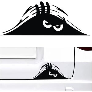 3D waterdichte cartoon autosticker - raambumper motorfiets - grappig glurend monster - vinyl auto sticker - embleem sticker met monster ogen .