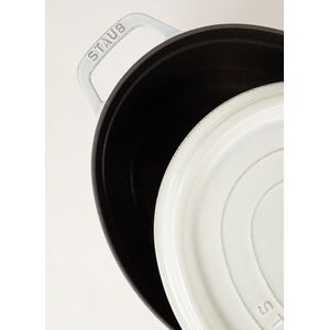 Staub Braadpan Ovaal Cocotte White Truffle - ø 31 cm / 5.5 liter