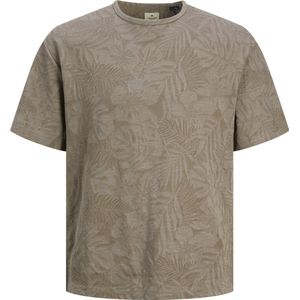 Jack & Jones T-shirt - Regular Fit - Taupe - 4XL Grote Maten