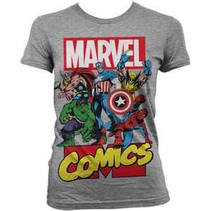 MARVEL - T-Shirt Comics Heroe GIRL - Grey (M)