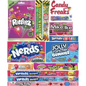 Amerikaans snoep pakket 13 delig - Amerikaans snoepgoed - American Candy - Amerikaanse snack - Amerikaans eten - Usa snoep - Snoep box - Cadeau pakket - Giftbox - Sinterklaas en kerst cadeau