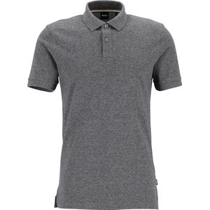 BOSS Pallas regular fit polo - pique - grijs - Maat: 6XL