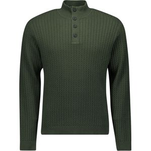 No Excess Mannen Gebreide Pullover Donker Groen XXXL