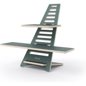 Upstaa Mat Olijfgroen XL sta bureau. Bureau standaard. Laptop standaard. Comfortabel staand werken. Ergonomisch. Stabureau. Sta buro. Staburo.