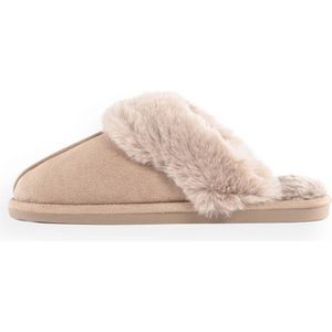 TISECO pantoffels SNUGGS - Suede polyester – beige – maat 38/39