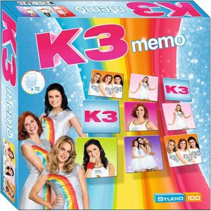 K3 Kaartspel - Memo met 72 kaartjes - Speel samen met Marthe, Hanne en Klaasje en vind de bijpassende kaartjes!