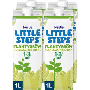 Nestlé Little Steps 1+ Plantygrow - Flesvoeding Peutermelk Plantaardig 1-3 jaar - 4x1L