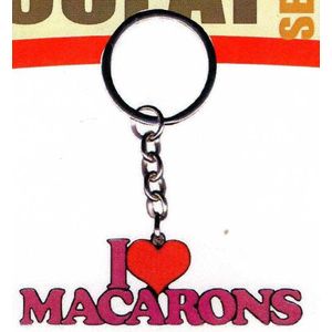 sleutelhanger I love les macarons