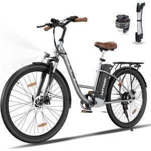Hitway Elektrische Fiets BK31 - Trendy 28 Inch City Commuter EBike met Afneembare 36V 13Ah Lithium Batterij - Damesfiets - E-Bike met 250W Motor - 7 Versnellingen - IP54 Waterdicht