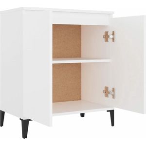 vidaXL Dressoir - Dressoirs - Kast - Kasten - Dressoir 60x35x70 cm bewerkt hout wit