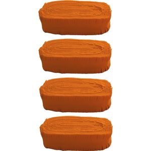 Slinger Crêpeguirlande oranje brandveilig 96 meter - Slingers - Verjaardagversiering - Themafeestversiering - Brandvertragende slingers