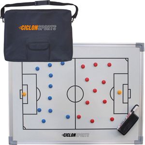 Coachbord - tactiekbord voetbal - 60x90 centimeter met draagtas