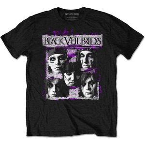 Black Veil Brides - Grunge Faces Heren T-shirt - L - Zwart