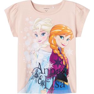 NAME IT NMFMYSA FROZEN SS TOP BOX WDI Meisjes T-shirt - Peachy Keen - Maat 92