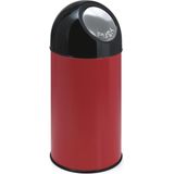 V-Part Pushbin Prullenbak - 40 l - Rood