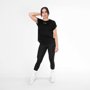 Body & Fit Essential Casual T-Shirt - Sportshirt Dames �– Maat L - Zwart