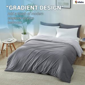 Retadou - Zomerdeken, koeldeken met Japanse Arc-Chill 3.0 Q-MAX>0,5 koelvezels, absorbeert lichaamswarmte voor een betere slaap, hypoallergeen, verkoelend dekbed, superzacht, donkergrijs, 200 x 220 cm