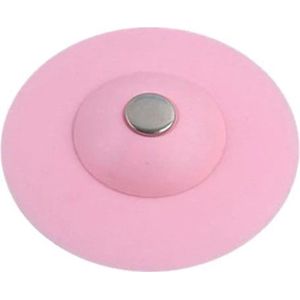 Afvoerstop – Gootsteen zeef  – Wasbak UFO – Water stopper – Haar vanger – Badkamer Plug – Siliconen stop –  Thermo Plastic Rubber – Roze