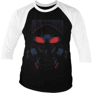 DC Comics Aquaman Raglan top -2XL- Black Manta Zwart/Wit