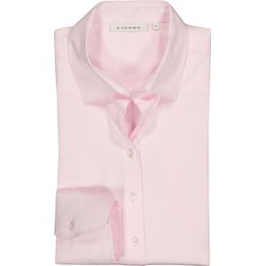 ETERNA dames blouse modern classic - stretch satijnbinding - roze - Maat: 40