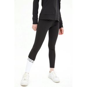 SCR. Dara - Winter Dames Sportbroek - Jogging legging - Steekzak met rits in tailleband - Zwart - Maat L