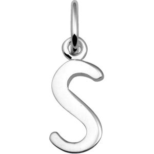 Lucardi Dames Zilveren letterhanger S - Hanger - 925 Zilver - Zilverkleurig