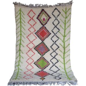 Marrokaans vloerkleed 100x150 cm - berber tapijt - marokkaanse tapijten - berber tapijten - marokkaanse vloerkleden