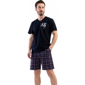 Katoenen korte pyjama voor heren Vienetta- grote maten XXL