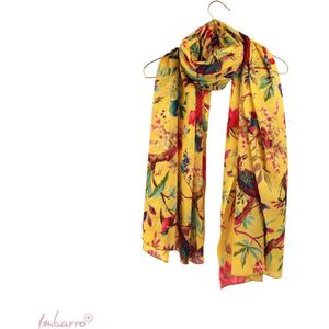 Imbarro - Shawl - Sjaal - Pareo - Omslagdoek - 100 x 200cm - Paradise - Soft Canary - Viscose