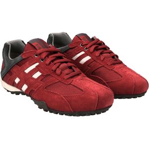 Geox U Snake K herensneaker U4207K rood