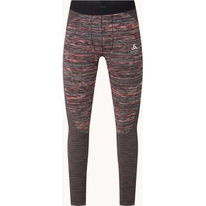 Odlo Thermo lange onderbroek met print - Zwart/Oranje - Maat M