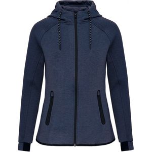 PROACT® Damesjas met capuchon performance PA359 - French Navy Heather - XL