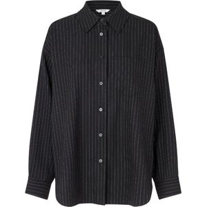 Zwarte krijtstreep blouse Alonsa - mbyM