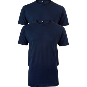 Alan Red - Ottawa T-shirt Stretch Navy (2Pack) - Heren - Maat S - Body-fit