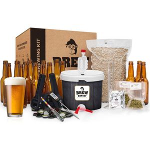 Brew Monkey Luxe IPA - Bierbrouwpakket - Zelf Bier Brouwen Bierpakket - Startpakket - Gadgets Mannen - Cadeau - Cadeau voor Mannen en Vrouwen - Bier - Verjaardag - Cadeau voor man - Verjaardag Cadeau Mannen