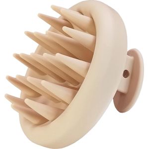 JGS ® Zachte Silica Gel Hoofdhuid Massageborstel voor Nat en Droog Haar
